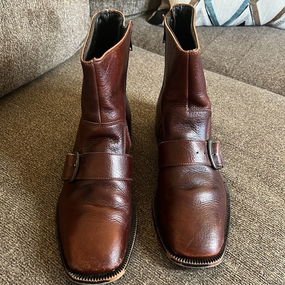 Bostonian Vintage Brown Ankle Leather boots Size 8.5 - Picture 5 of 15